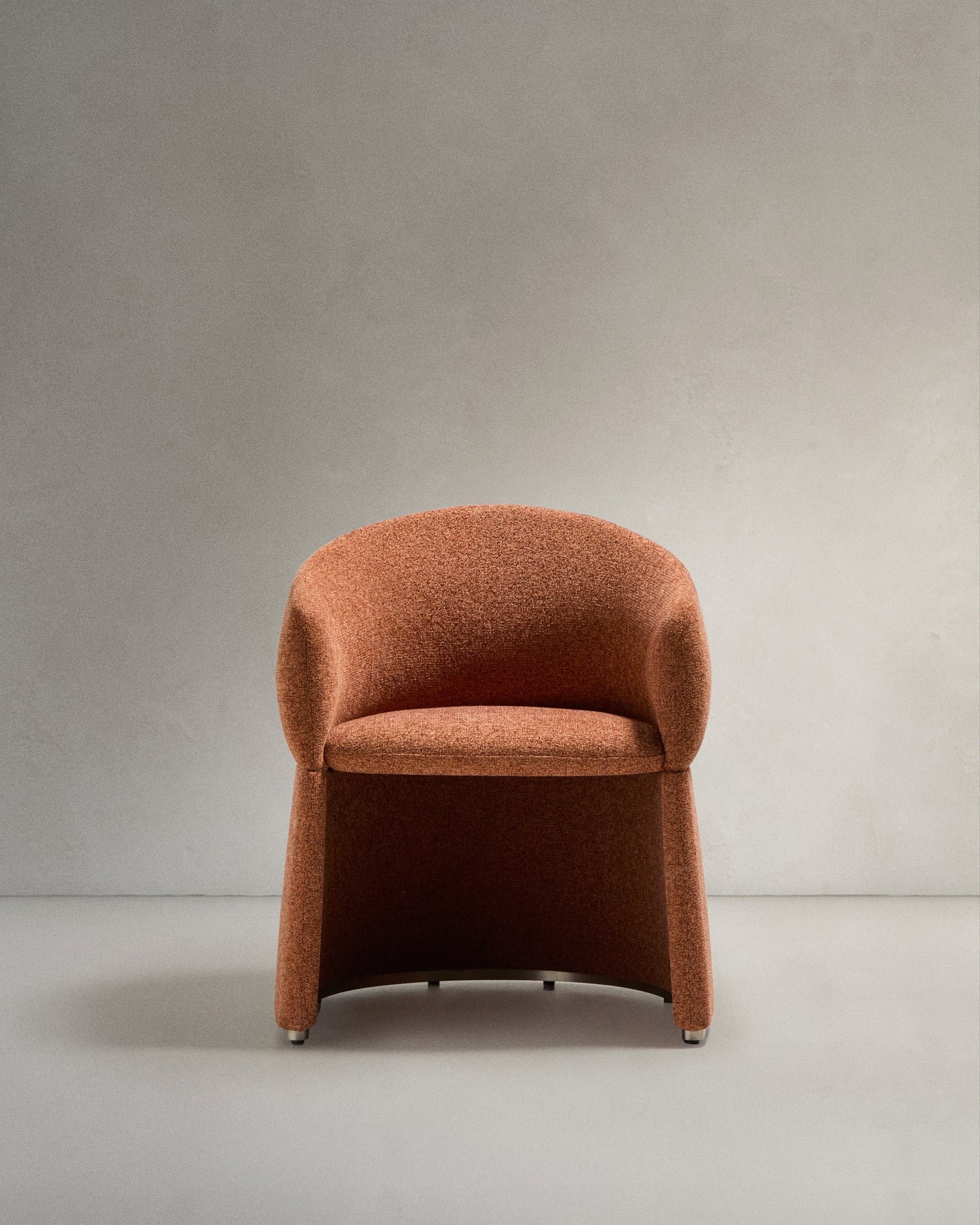 Sedia Bosca in ciniglia color terracotta