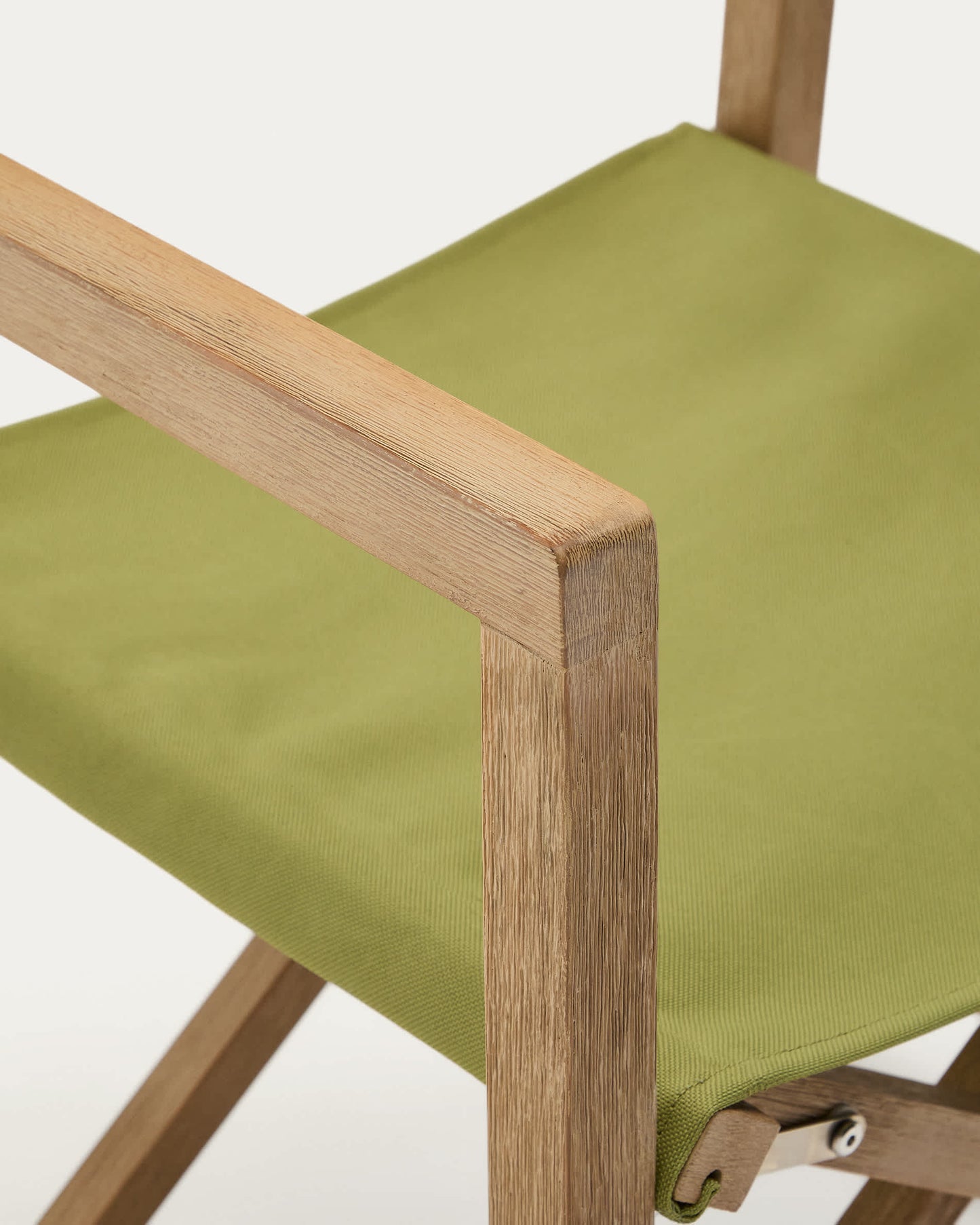 Sedia pieghevole da esterno Vilara verde in legno massiccio di acacia