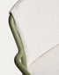 Sedia impilabile da esterno Linosa in alluminio verde con cuscino beige