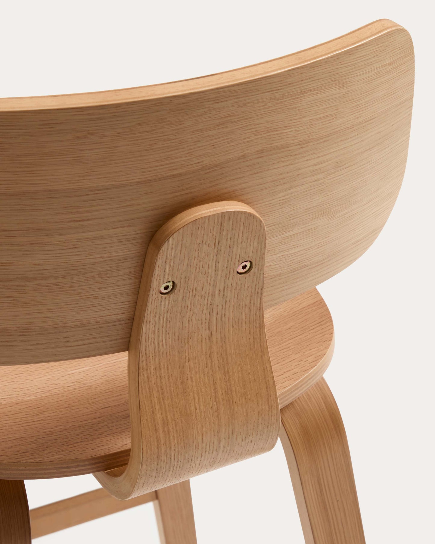 Sgabello Gena in impiallacciatura di rovere 65cm