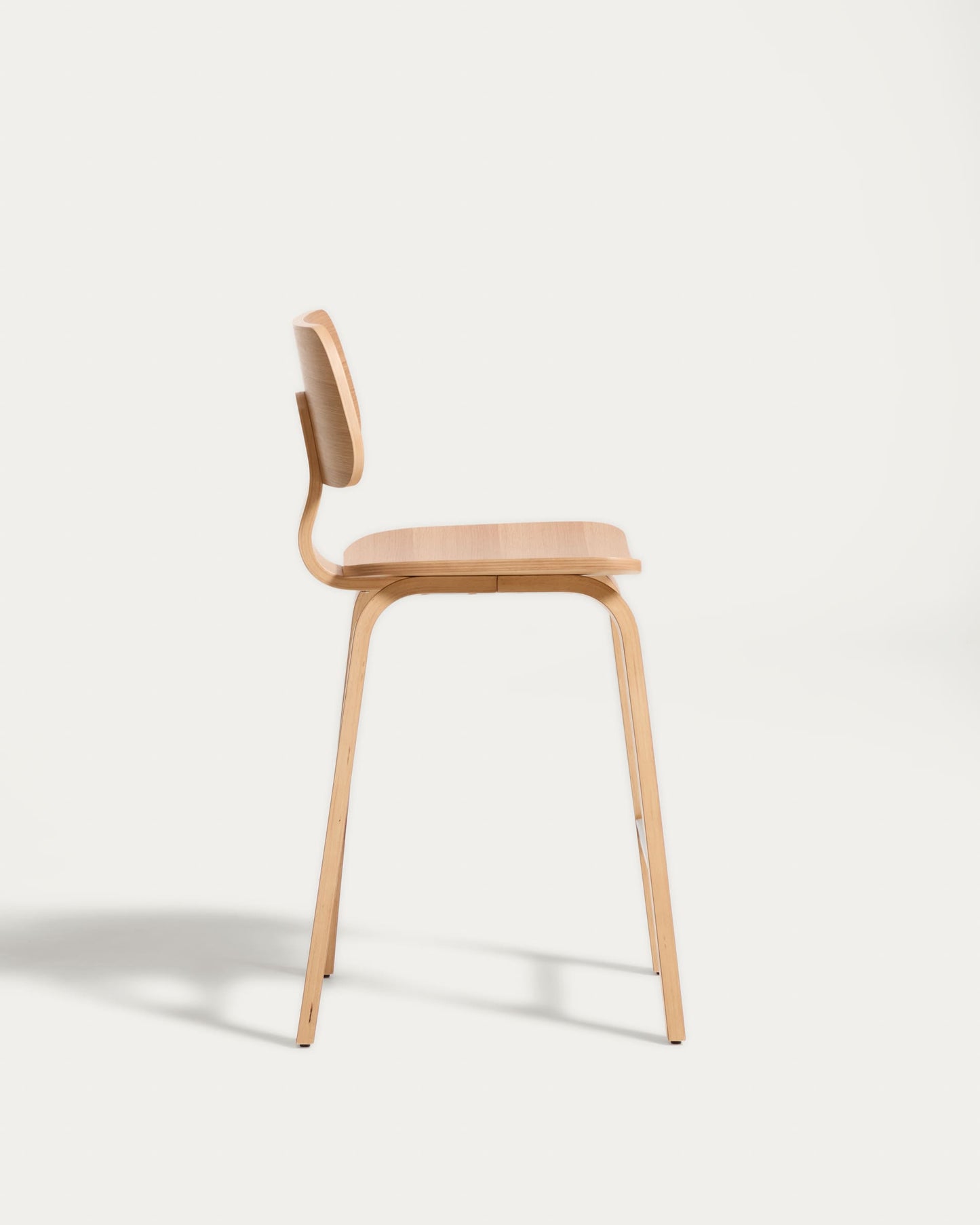 Sgabello Gena in impiallacciatura di rovere 65cm