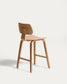 Sgabello Gena in impiallacciatura di rovere 65cm