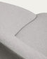 Sedia Bonali in ciniglia grigia con gambe in metallo grigio FSC Mix Credit