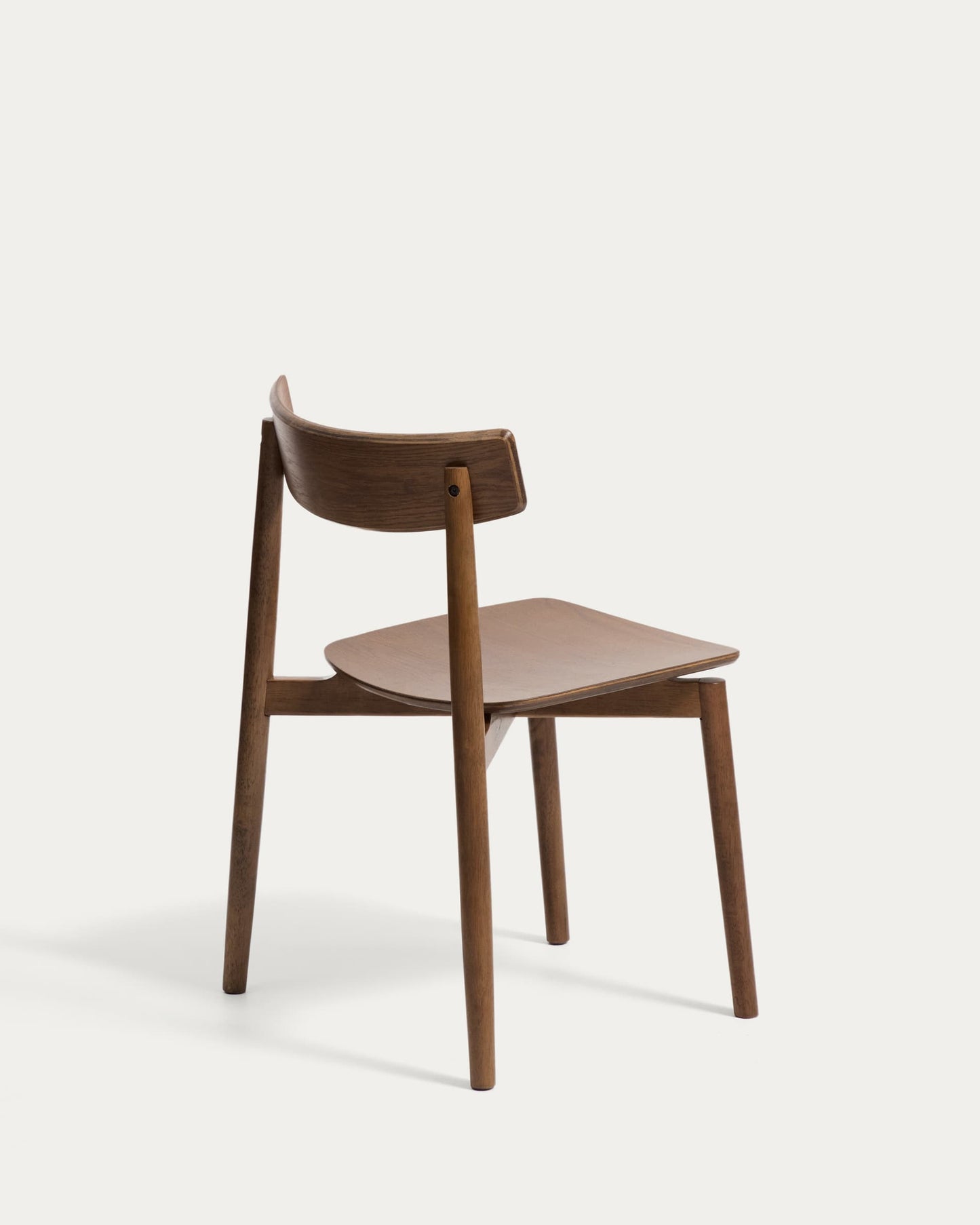 Sedia Evera in impiallacciato di rovere con finitura noce