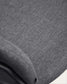 Sedia impilabile Meli in ciniglia grigia con gambe in metallo grigio FSC Mix Credit