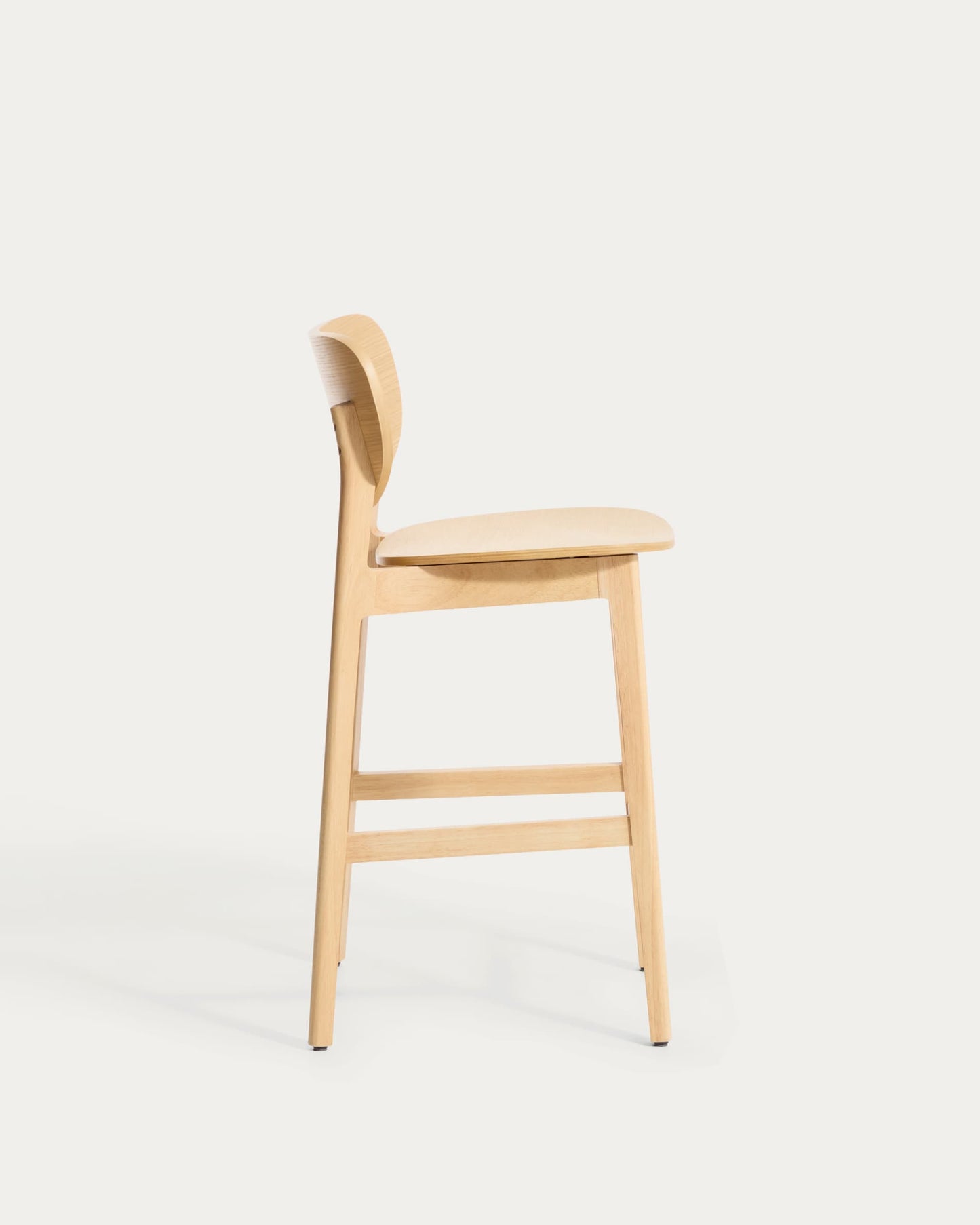 Sgabello Ludara in impiallacciato di rovere 65 cm