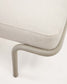 Panca Compo in ciniglia beige e telaio in metallo beige 130 cm