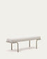 Panca Compo in ciniglia beige e telaio in metallo beige 130 cm