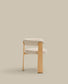 Sedia Granite 3 gambe in ciniglia beige e legno massello frassino finitura tono naturale FSC 100%