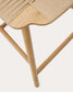 Sgabello Enit in corda di carta beige e legno massiccio di rovere rifinitura naturale 65 cm