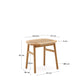 Sgabello Enit in corda di carta beige e legno massiccio di rovere rifinitura naturale 43 cm
