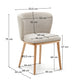 Sedia Ciselia cignilia beige legno di frassino finitura tono naturale