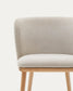 Sedia Ciselia cignilia beige legno di frassino finitura tono naturale