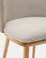 Sedia Ciselia cignilia beige legno di frassino finitura tono naturale