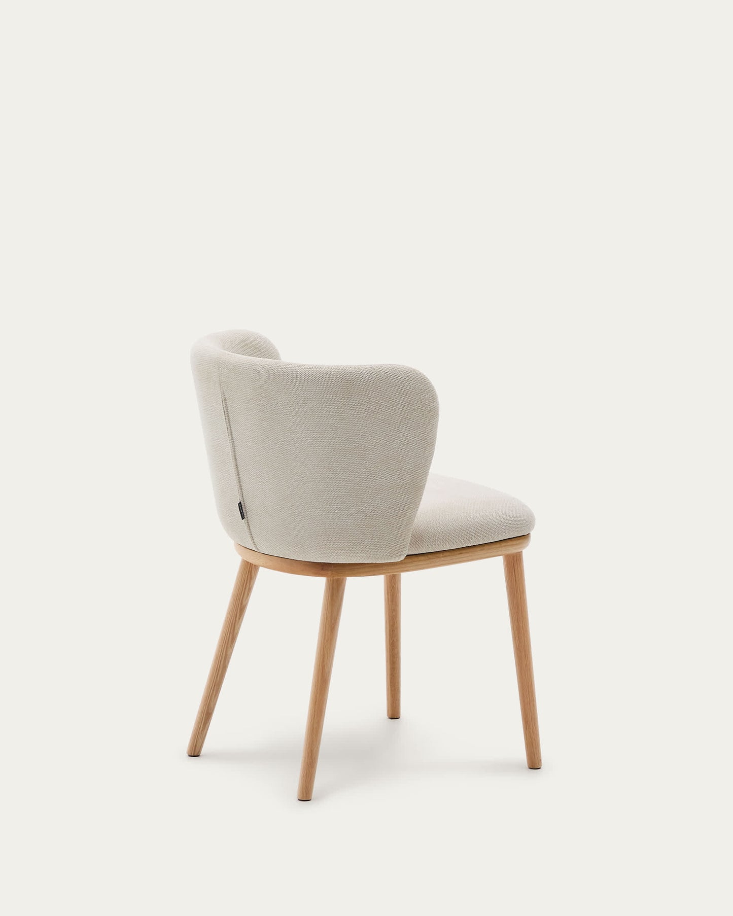 Sedia Ciselia cignilia beige legno di frassino finitura tono naturale