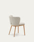 Sedia Ciselia cignilia beige legno di frassino finitura tono naturale