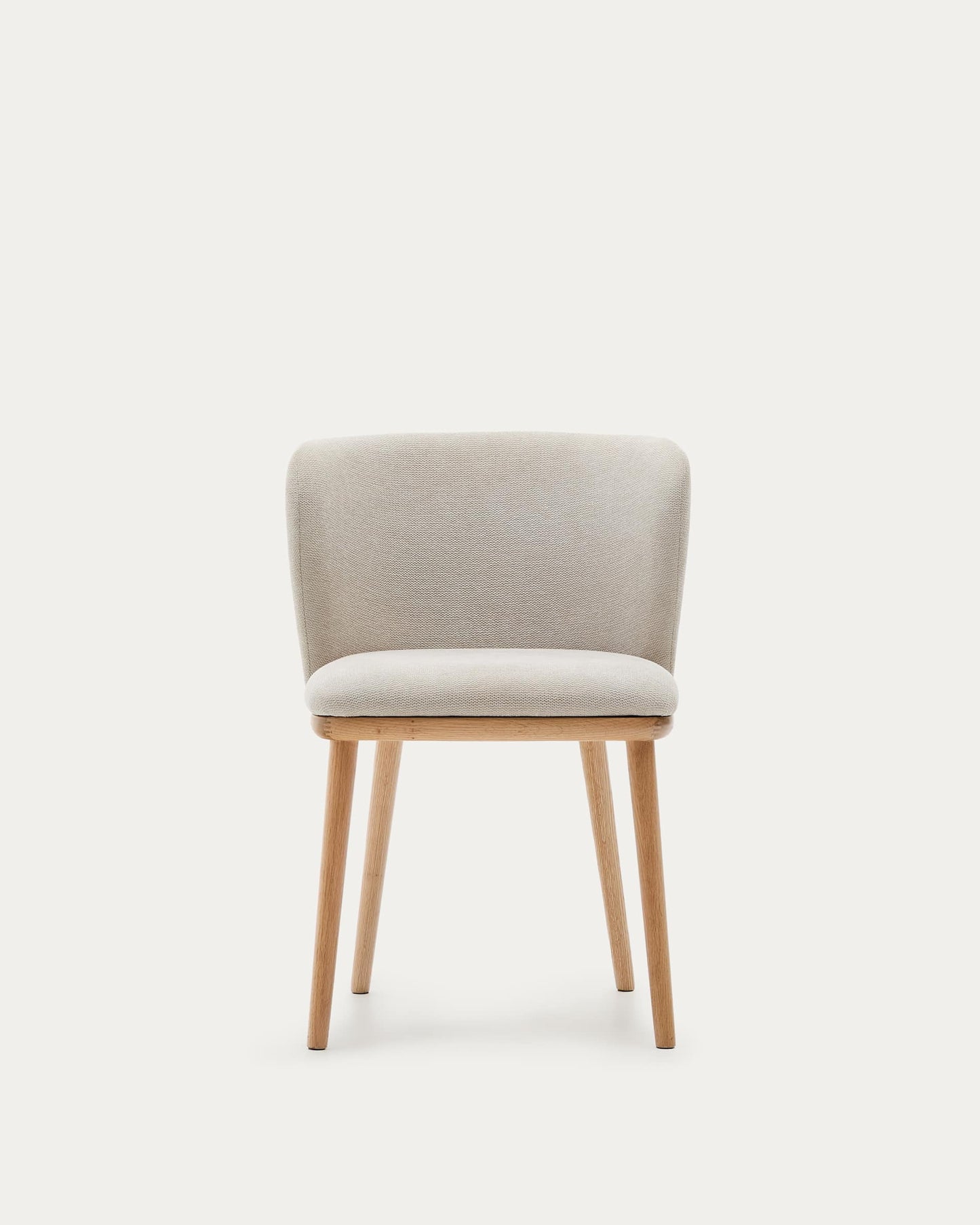 Sedia Ciselia cignilia beige legno di frassino finitura tono naturale