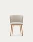 Sedia Ciselia cignilia beige legno di frassino finitura tono naturale