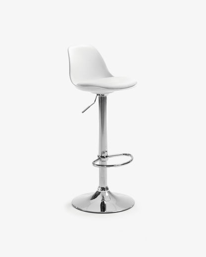Sgabello Orlando-T bianco altezza 60x82 cm
