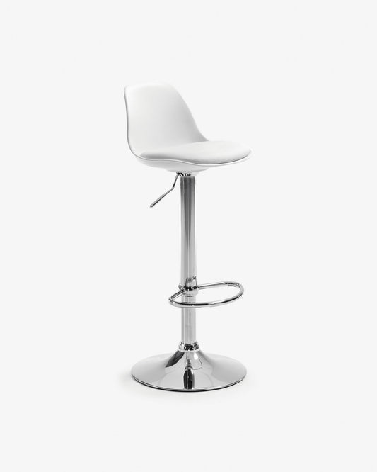 Sgabello Orlando-T bianco altezza 60x82 cm