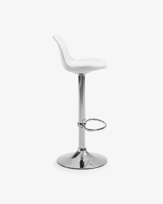 Sgabello Orlando-T bianco altezza 60x82 cm