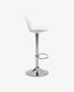 Sgabello Orlando-T bianco altezza 60x82 cm