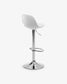 Sgabello Orlando-T bianco altezza 60x82 cm