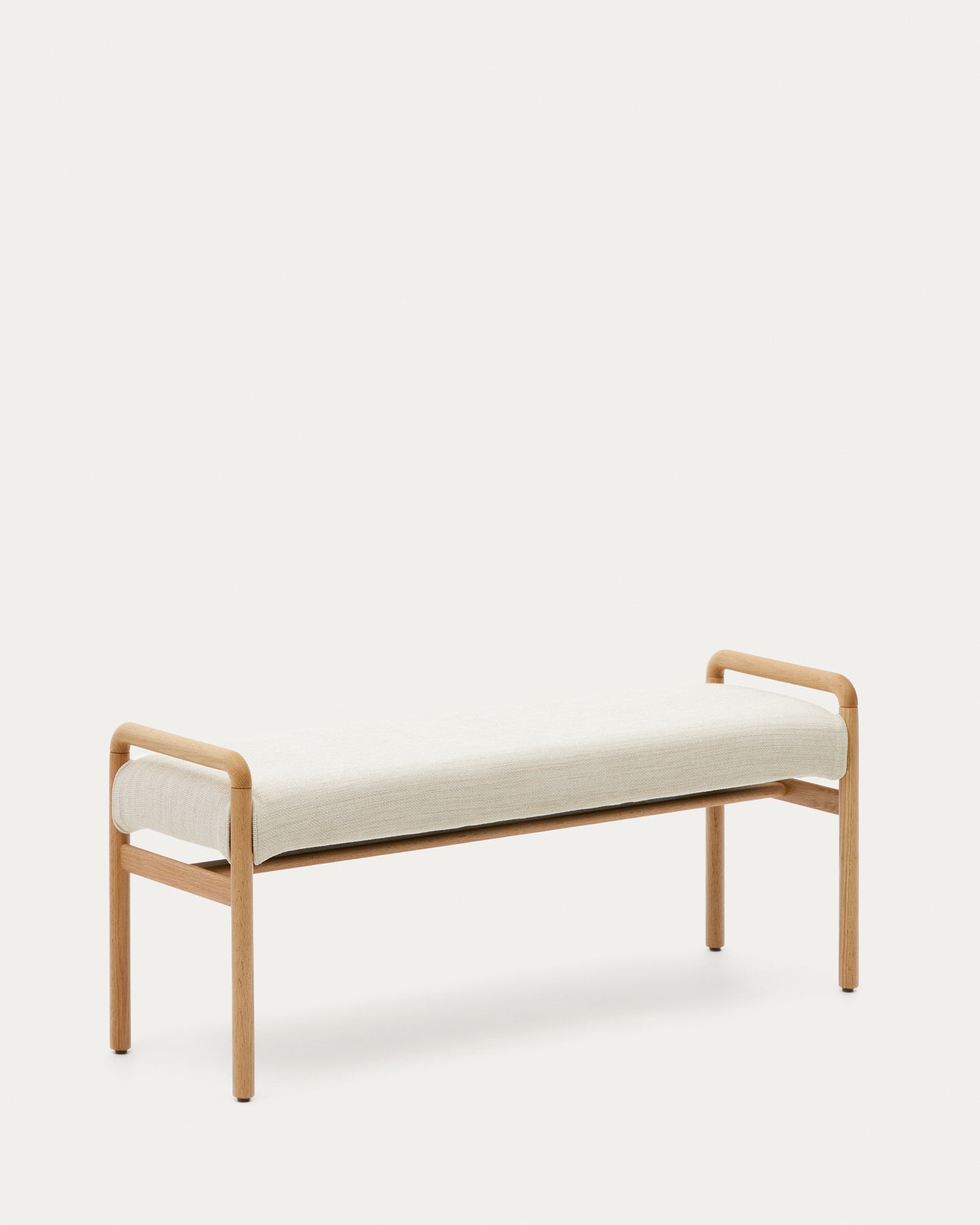 Panca Macaret sfoderabile legno massiccio di rovere finitura naturale 120 cm