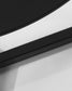 Tavolino Raeam in vetro temperato e acciaio finitura nera Ø 50 cm