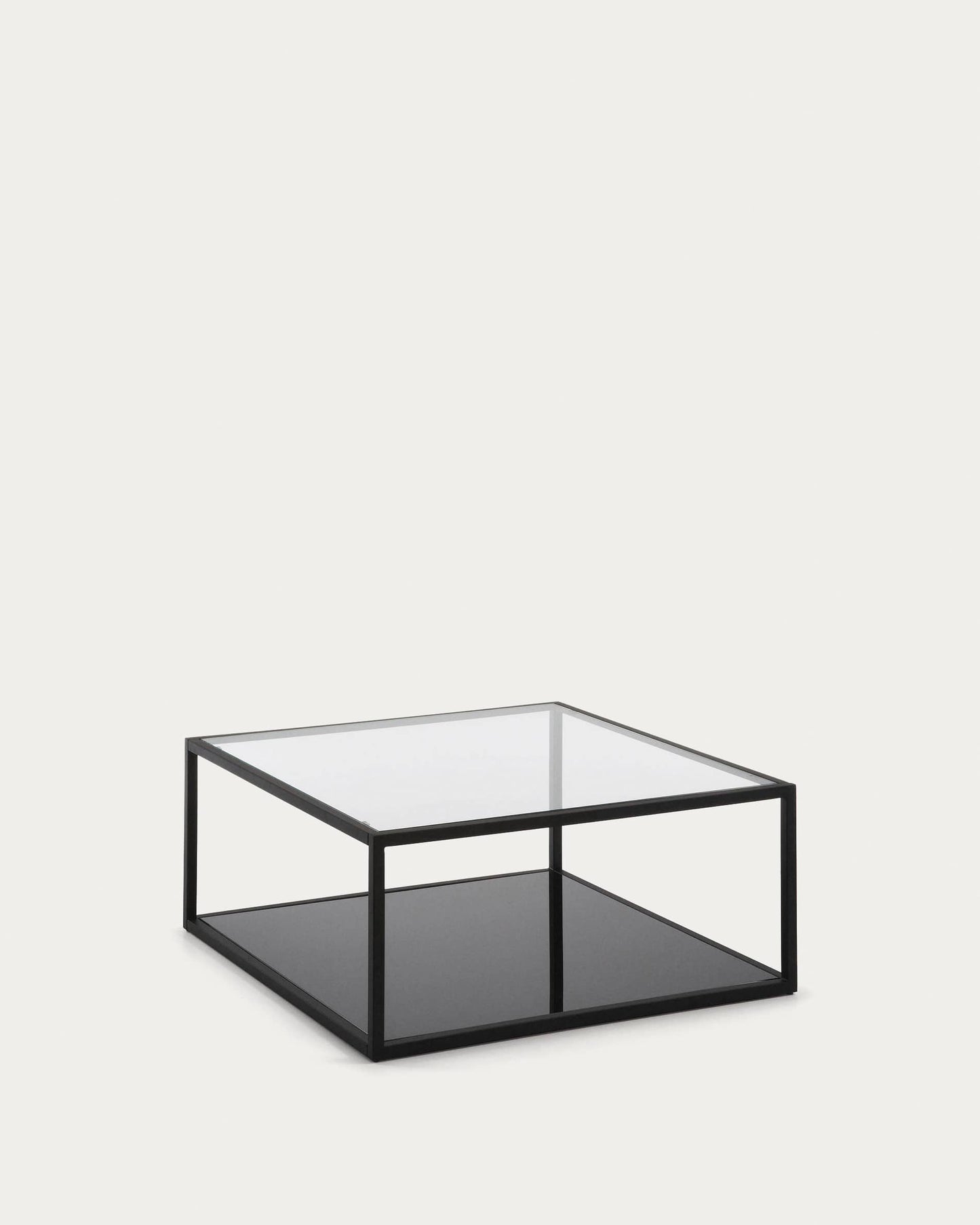 Tavolino quadrato Blackhill 80 x 80 cm nero