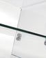 Tavolino in vetro Burano 110 x 55 cm