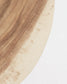 Tavolino Wellcres in legno massello di mungur Ø 65 cm