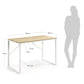 Scrivania rettangolare Talbot 120 x 60 cm bianco