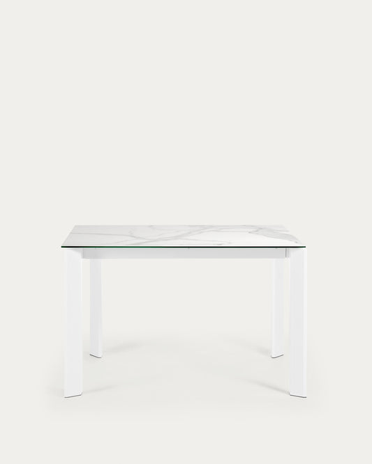 Tavolo Axis 120 (180) cm gambe bianco
