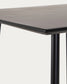 Tavolino Mathis in fibra di cemento con gambe in acciaio finitura nera 75 x 75 cm