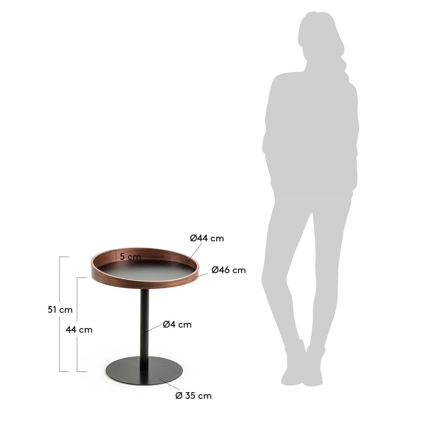 Tavolino Kaori Ø 46 cm