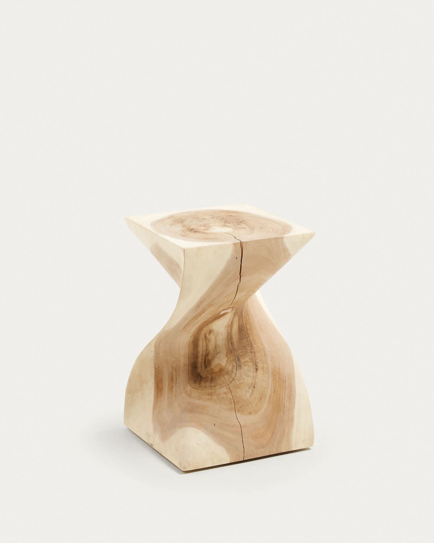 Tavolino Hakon in legno massello di mungur 30 x 30 cm