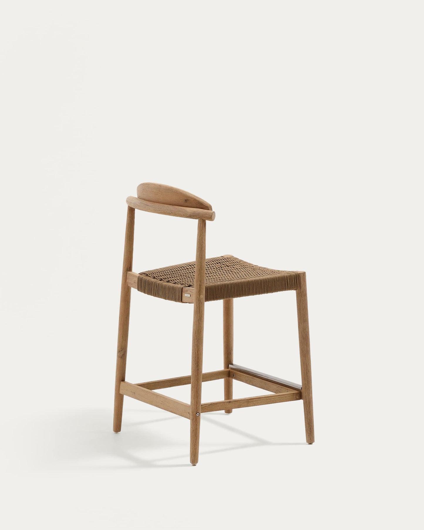 Sgabello Nina in legno massello di acacia altezza 62 cm