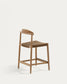 Sgabello Nina in legno massello di acacia altezza 62 cm