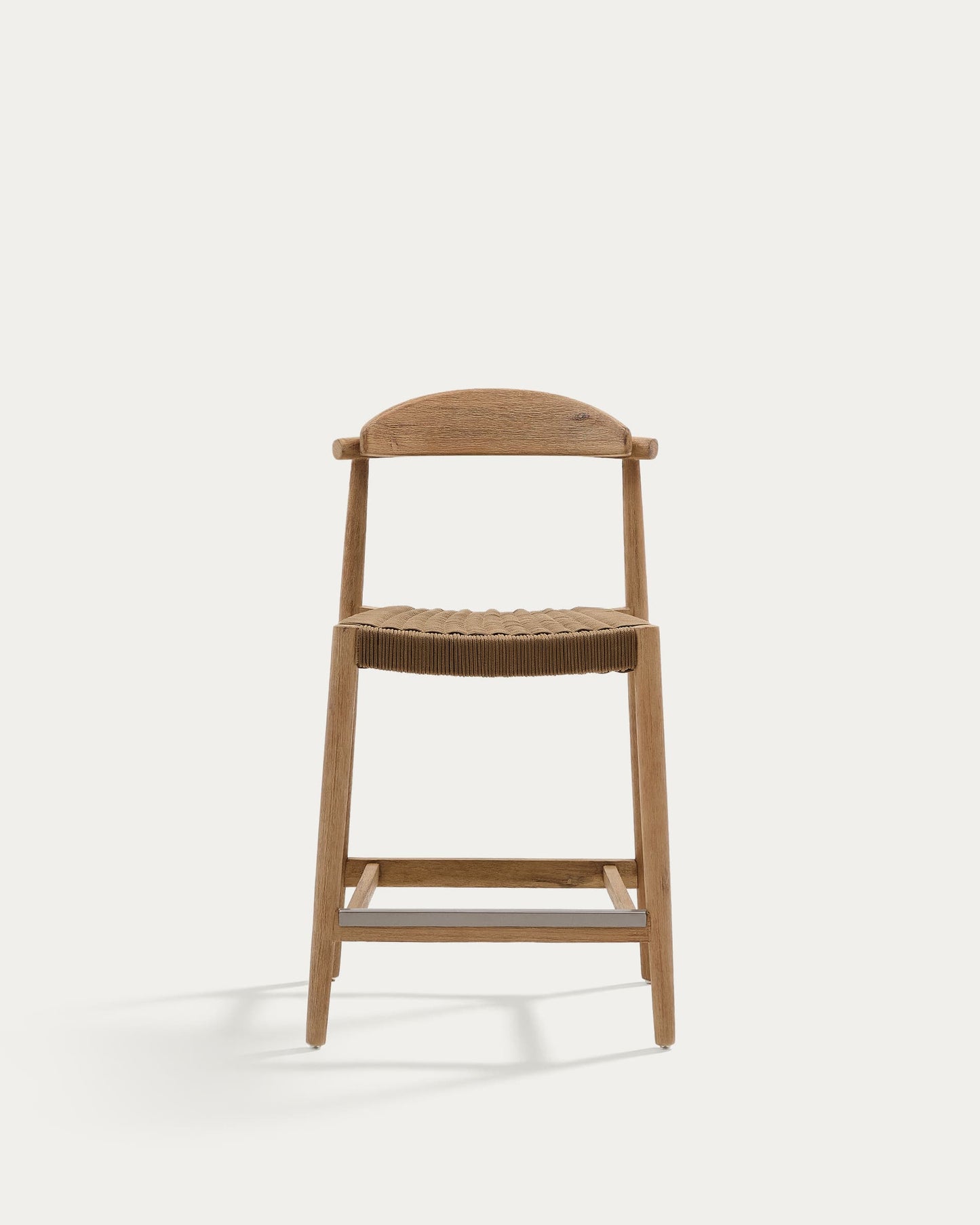 Sgabello Nina in legno massello di acacia altezza 62 cm