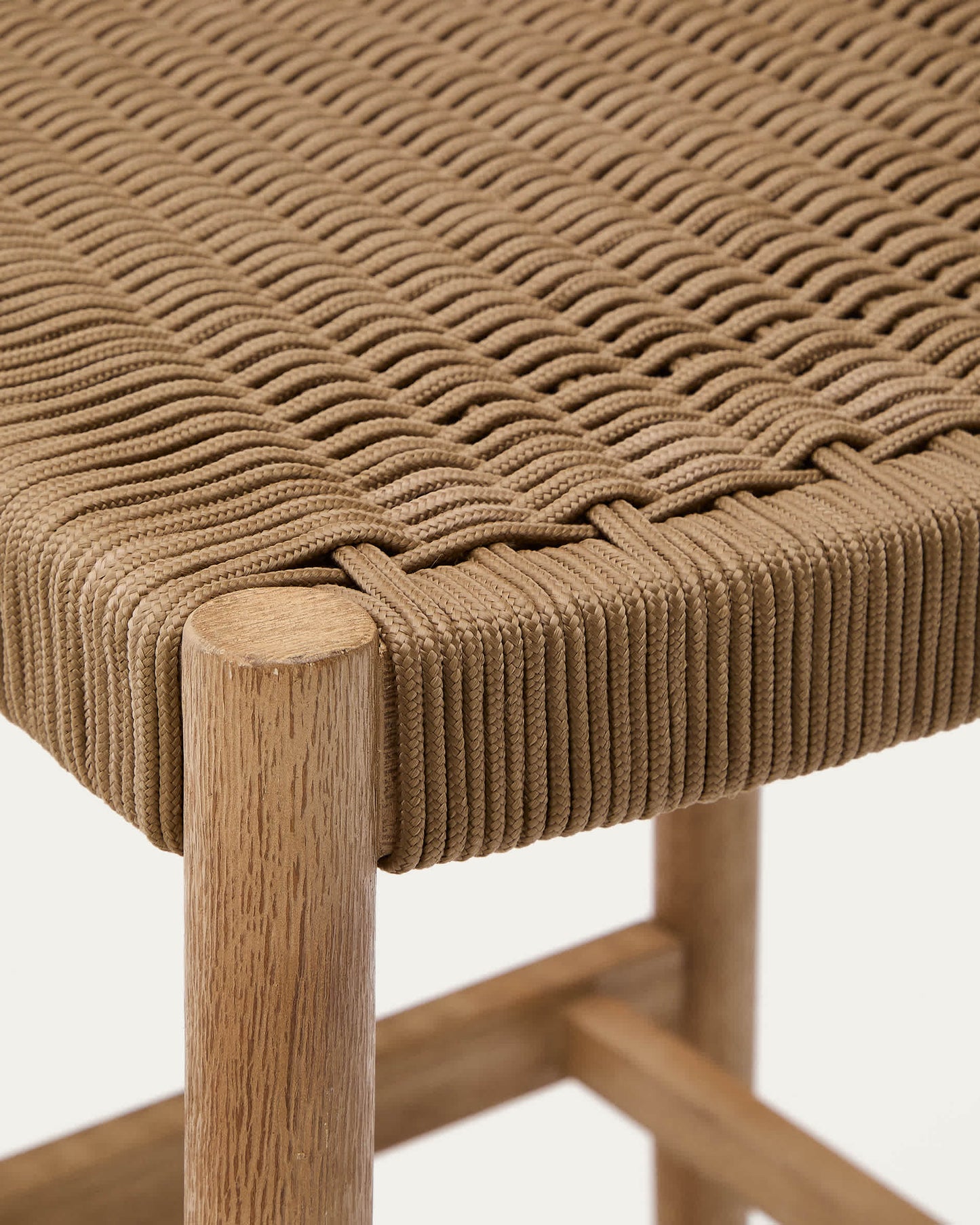 Sgabello Nina in legno massello di acacia altezza 76 cm