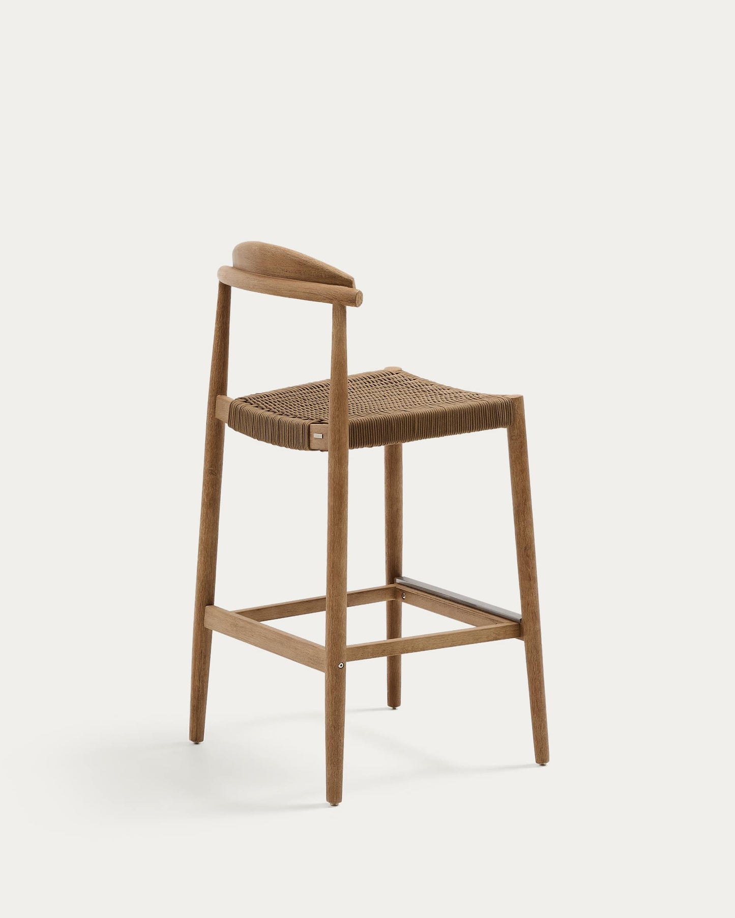 Sgabello Nina in legno massello di acacia altezza 76 cm