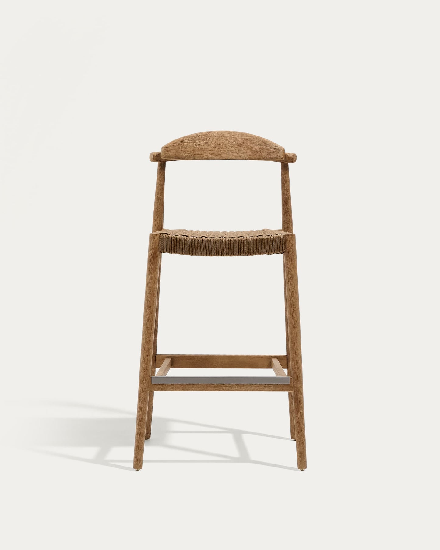 Sgabello Nina in legno massello di acacia altezza 76 cm