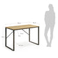 Scrivania rettangolare Talbot 120 x 60 cm nero