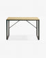 Scrivania rettangolare Talbot 120 x 60 cm nero