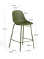 Sgabello da esterni Quinby verde 65 cm