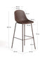Sgabello da esterni Quinby marrone 75 cm