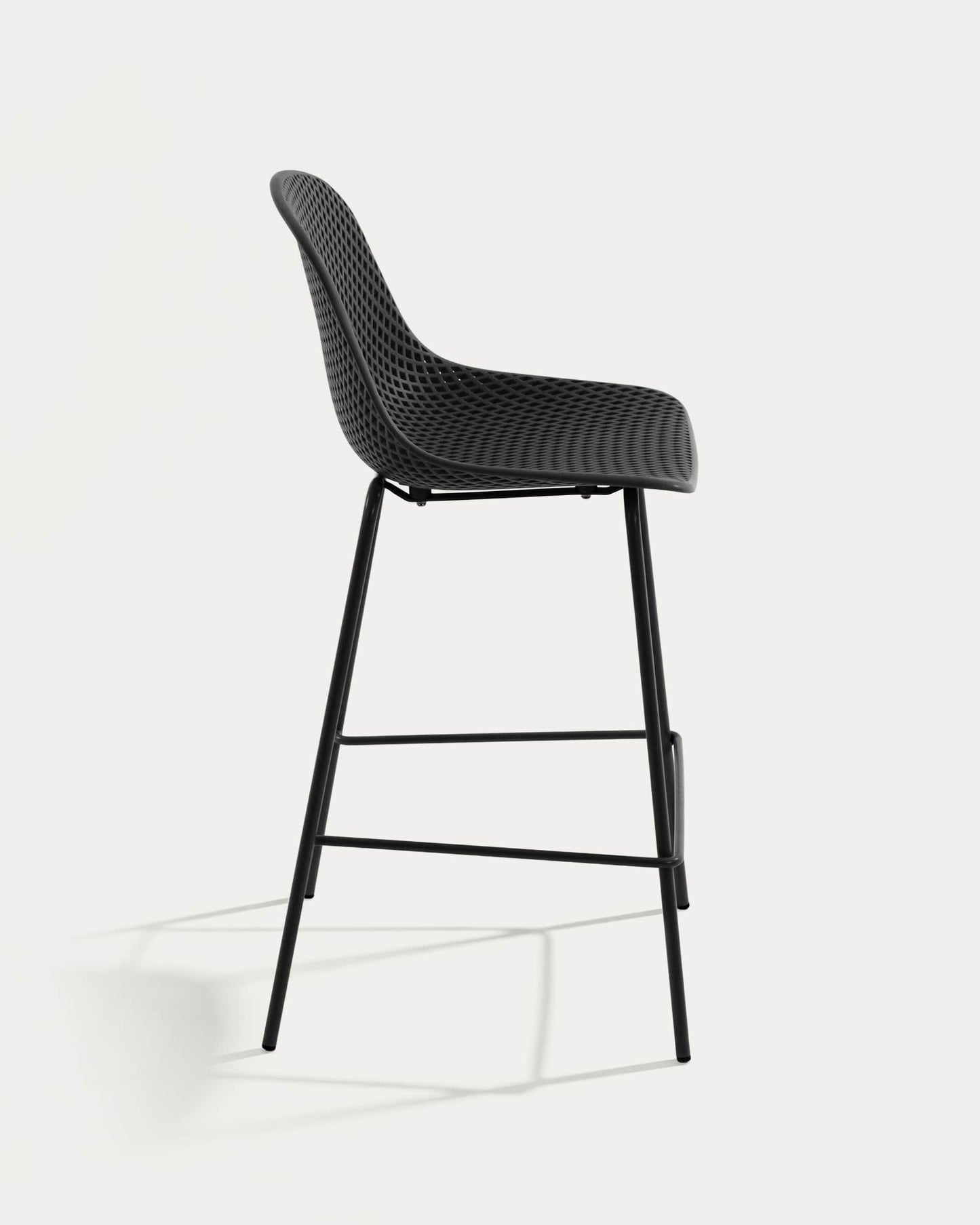 Sgabello Quinby grigio altezza 75 cm