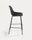 Sgabello Quinby grigio altezza 75 cm