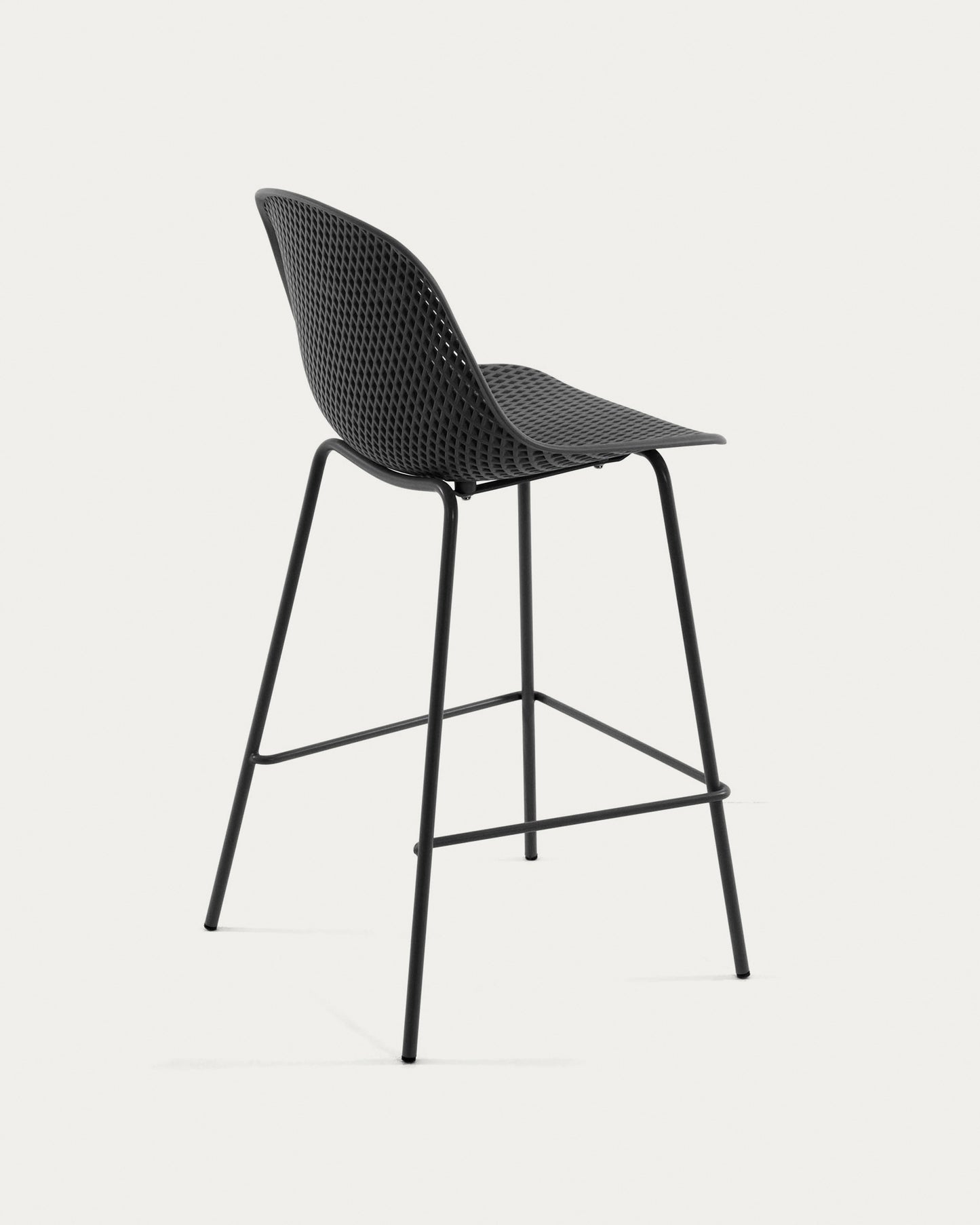 Sgabello Quinby grigio altezza 75 cm
